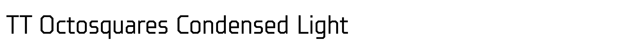 TT Octosquares Condensed Light image
